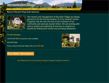 Tablet Screenshot of mountainvillage.ca